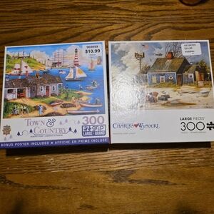 Charles Wysocki Town & Country 300-Piece Puzzle Set